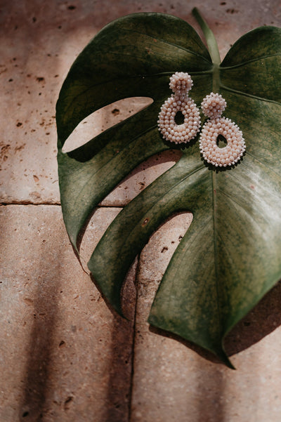 Gorgo earrings I Ecru - Wild Souls by JV® - Earrings
