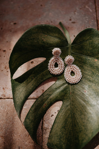 Gorgo earrings I Ecru - Wild Souls by JV® - Earrings