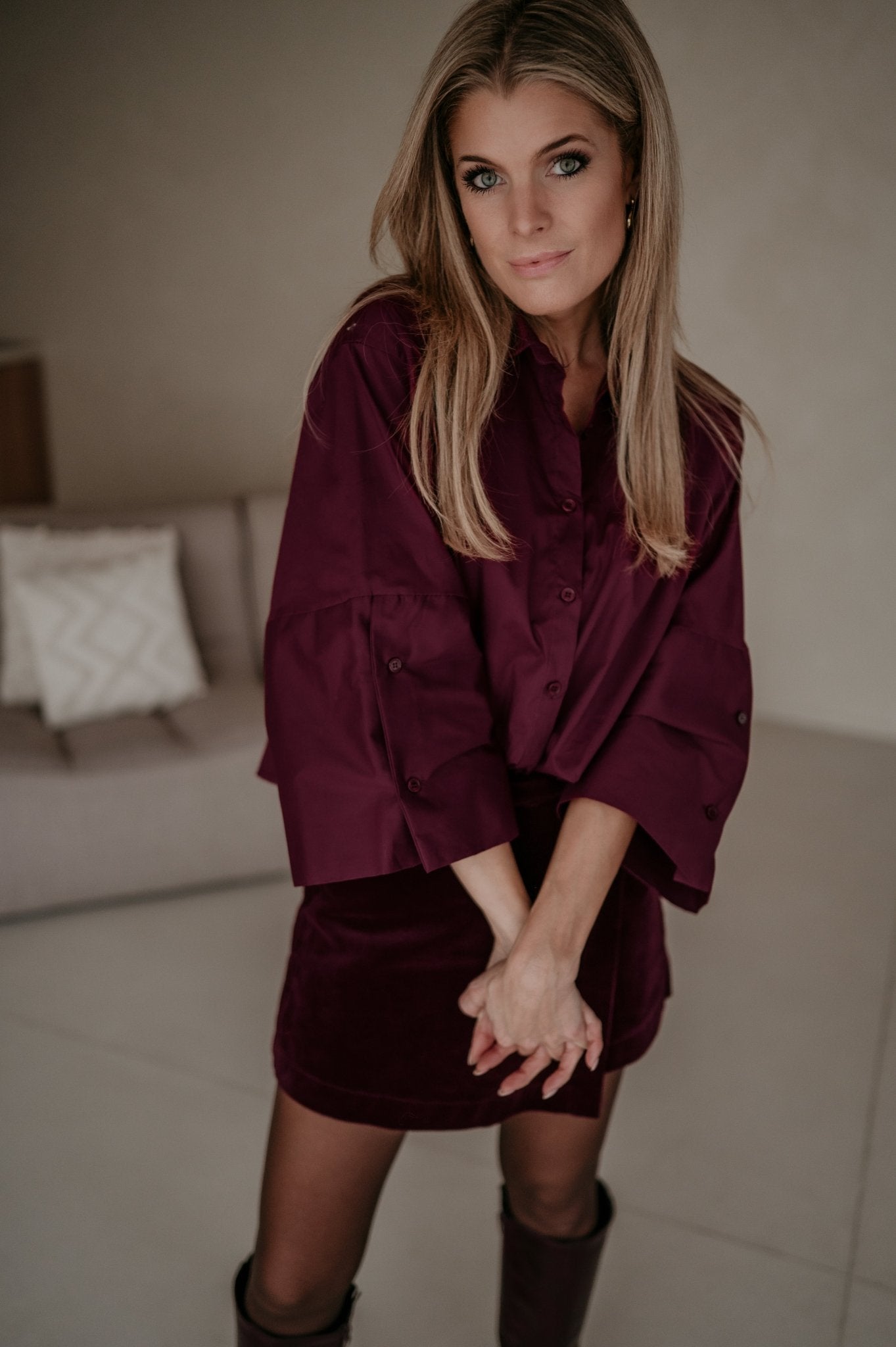 Grata shirt I Bordeaux - Wild Souls by JV® - Shirts