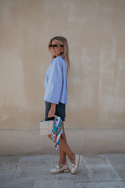 Grata shirt I Striped Blue - Wild Souls by JV® - Shirts