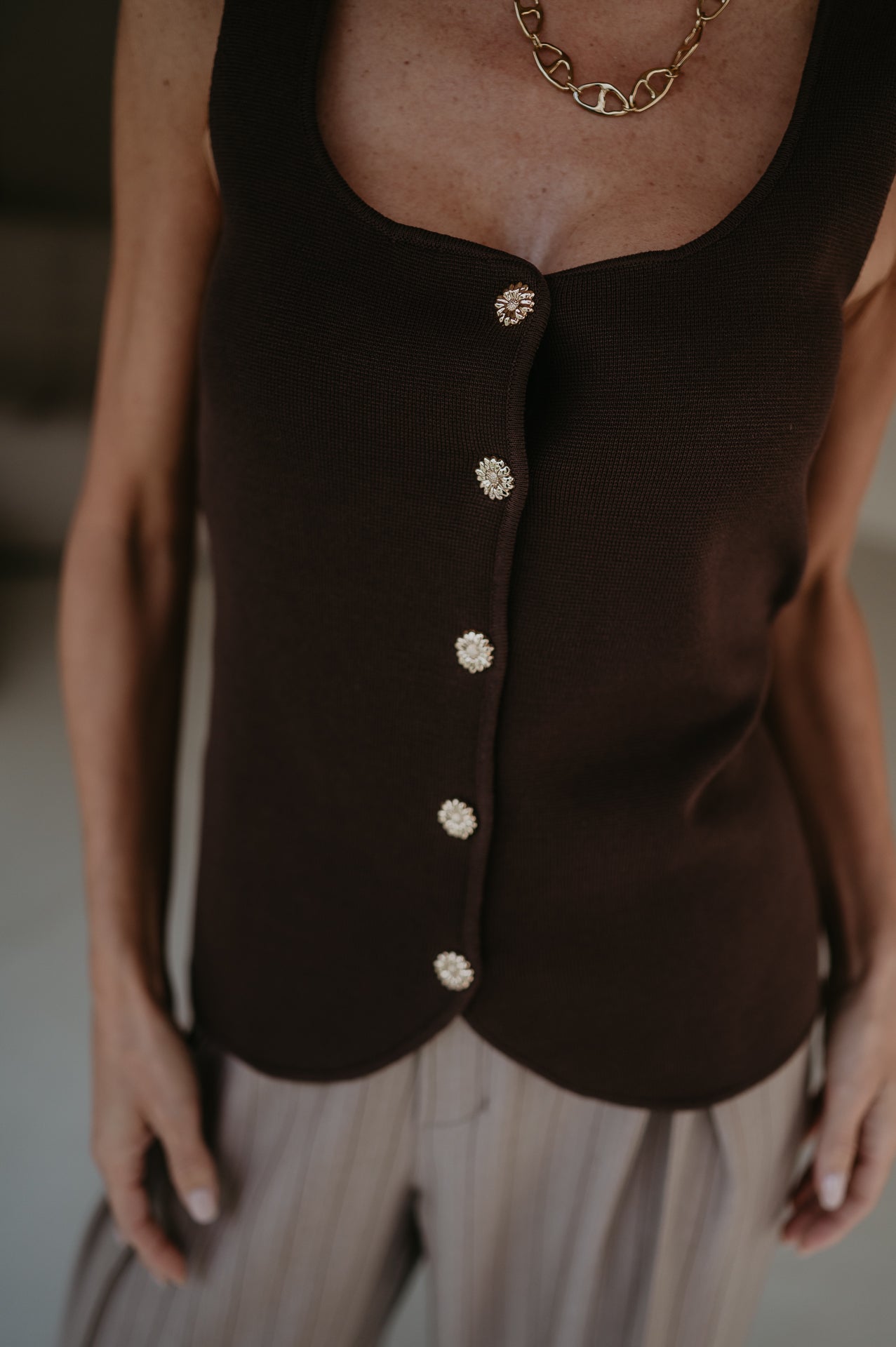 Grovigli top I Chocolate Brown - Wild Souls by JV® - Tops