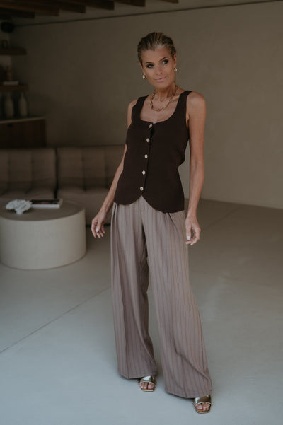 Grovigli top I Chocolate Brown - Wild Souls by JV® - Tops