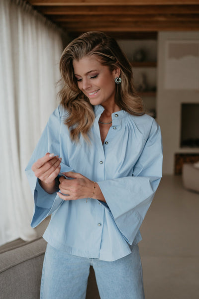 Guardo blouse I Blue - Wild Souls by JV® - Blouses