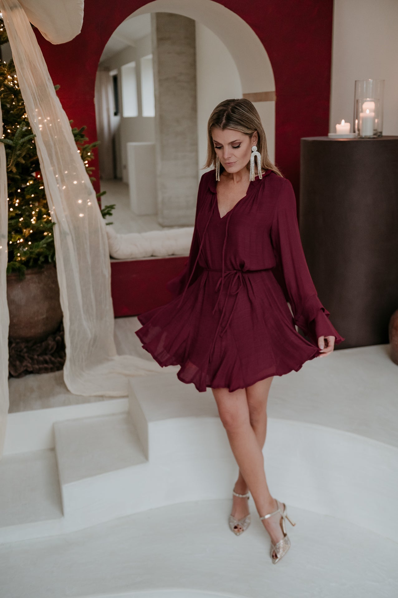 Guidine dress I Bordeaux - Wild Souls by JV® - Dresses
