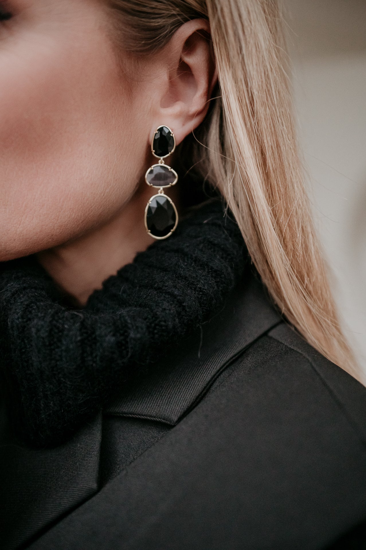 Halea earrings I Black - Wild Souls by JV® - Earrings