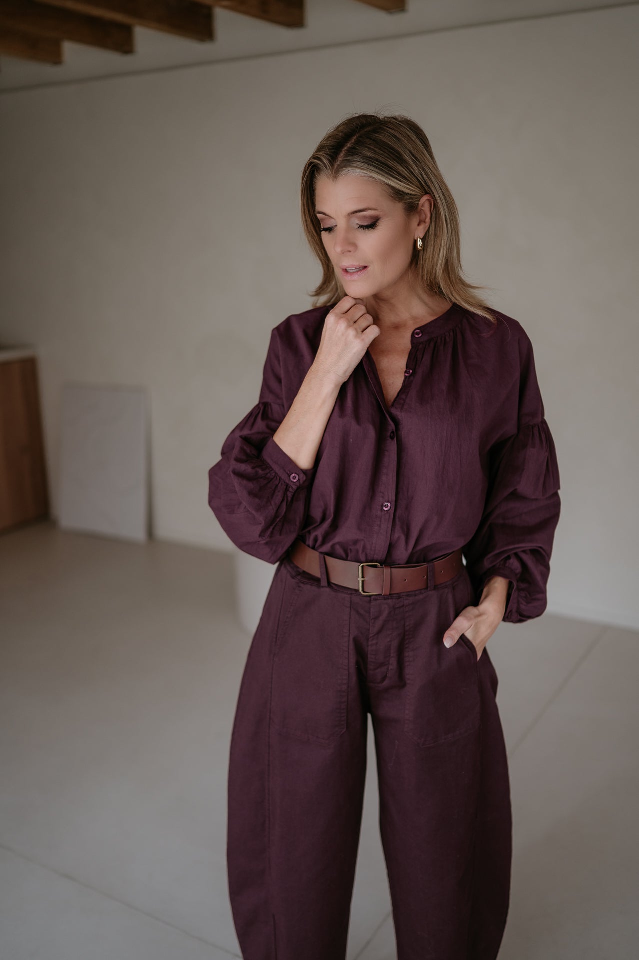 Ignavia shirt I Burgundy - Wild Souls by JV® - Shirts