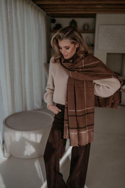 Impronta scarf I Brown - Wild Souls by JV® - Scarfs