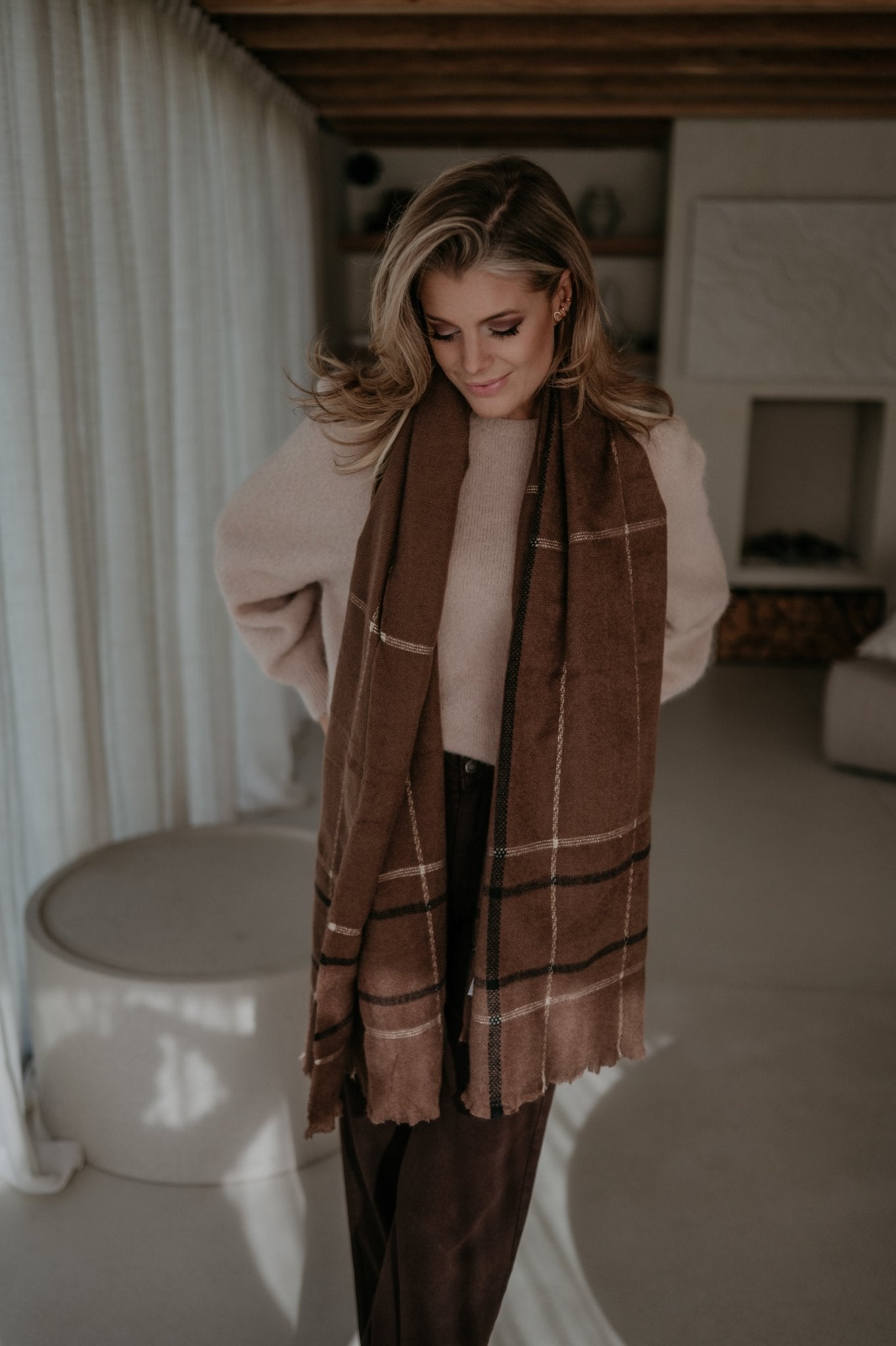 Impronta scarf I Brown - Wild Souls by JV® - Scarfs