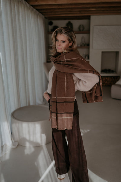 Impronta scarf I Brown - Wild Souls by JV® - Scarfs