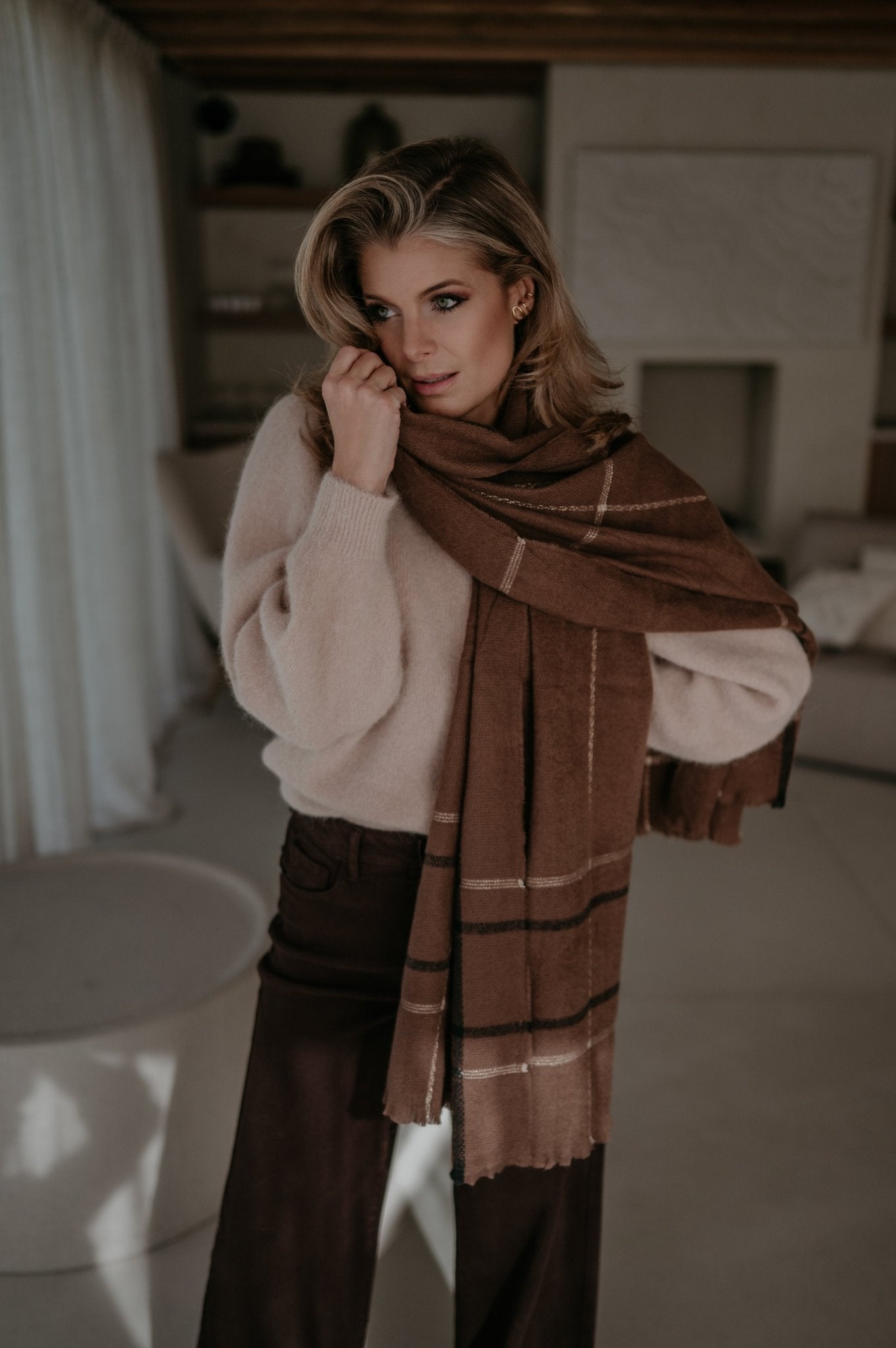 Impronta scarf I Brown - Wild Souls by JV® - Scarfs