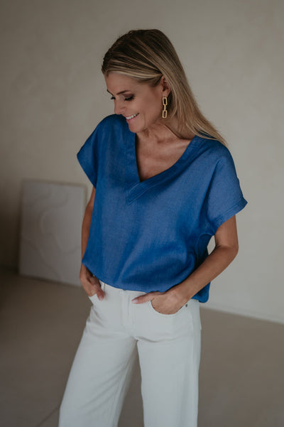 Inclina t-shirt I Blue - Wild Souls by JV® - T-shirts