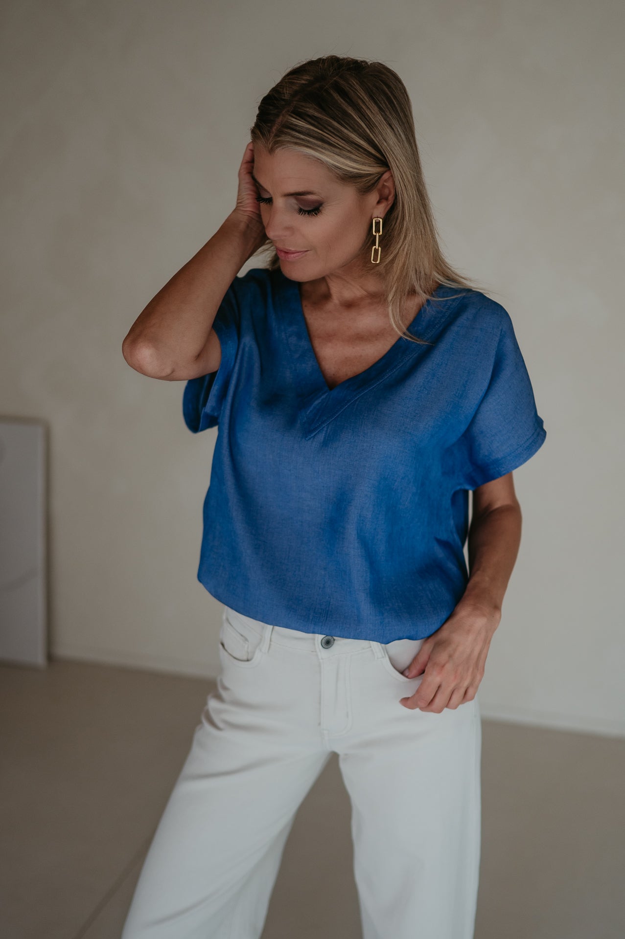 Inclina t-shirt I Blue - Wild Souls by JV® - T-shirts