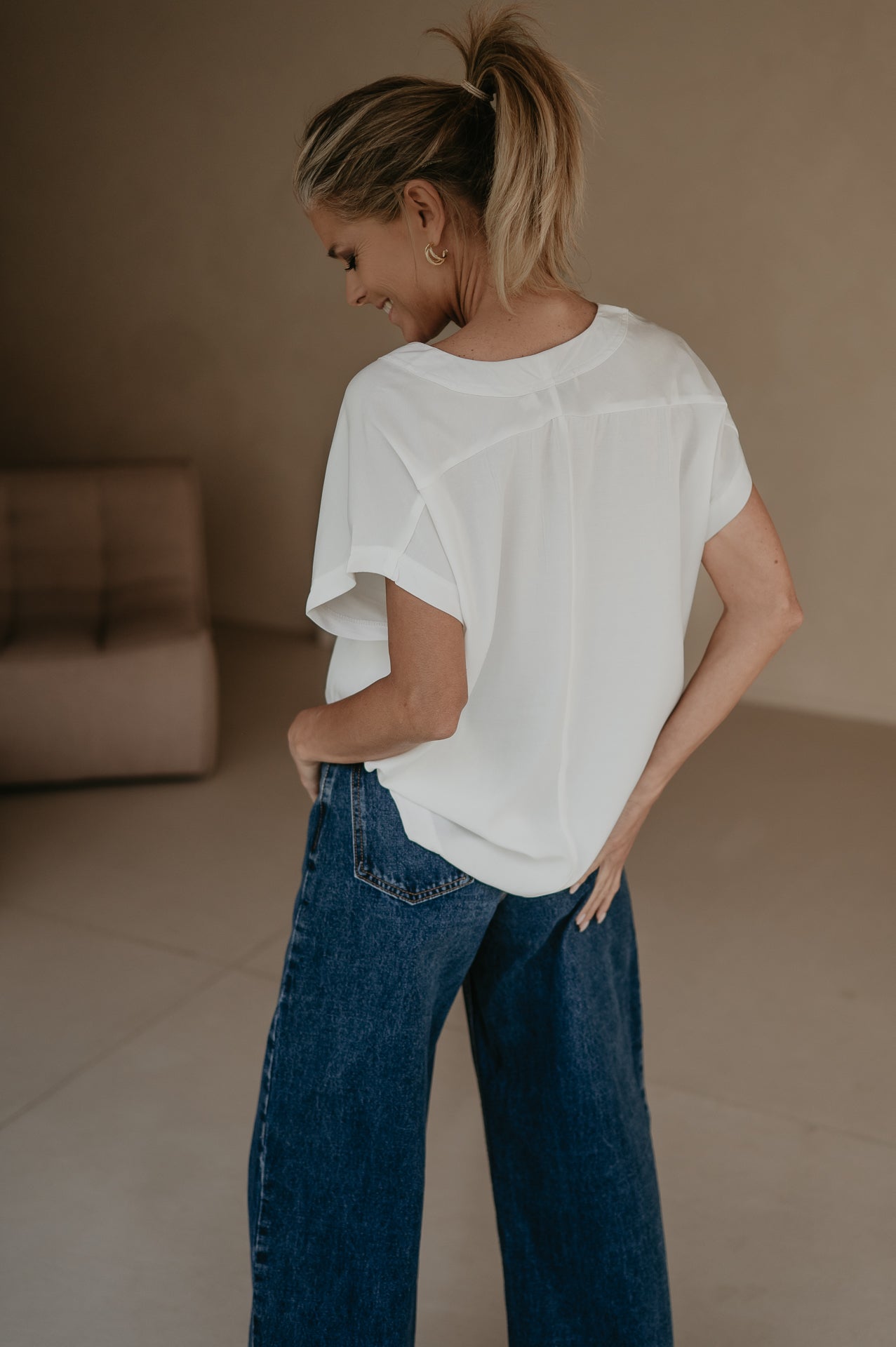 Inclina t-shirt I Ecru - Wild Souls by JV® - T-shirts