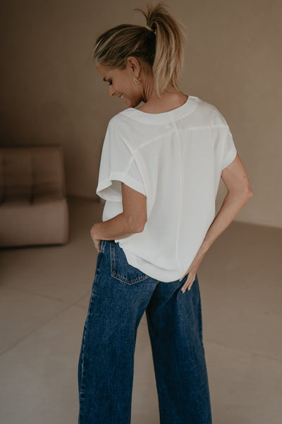 Inclina t-shirt I Ecru - Wild Souls by JV® - T-shirts