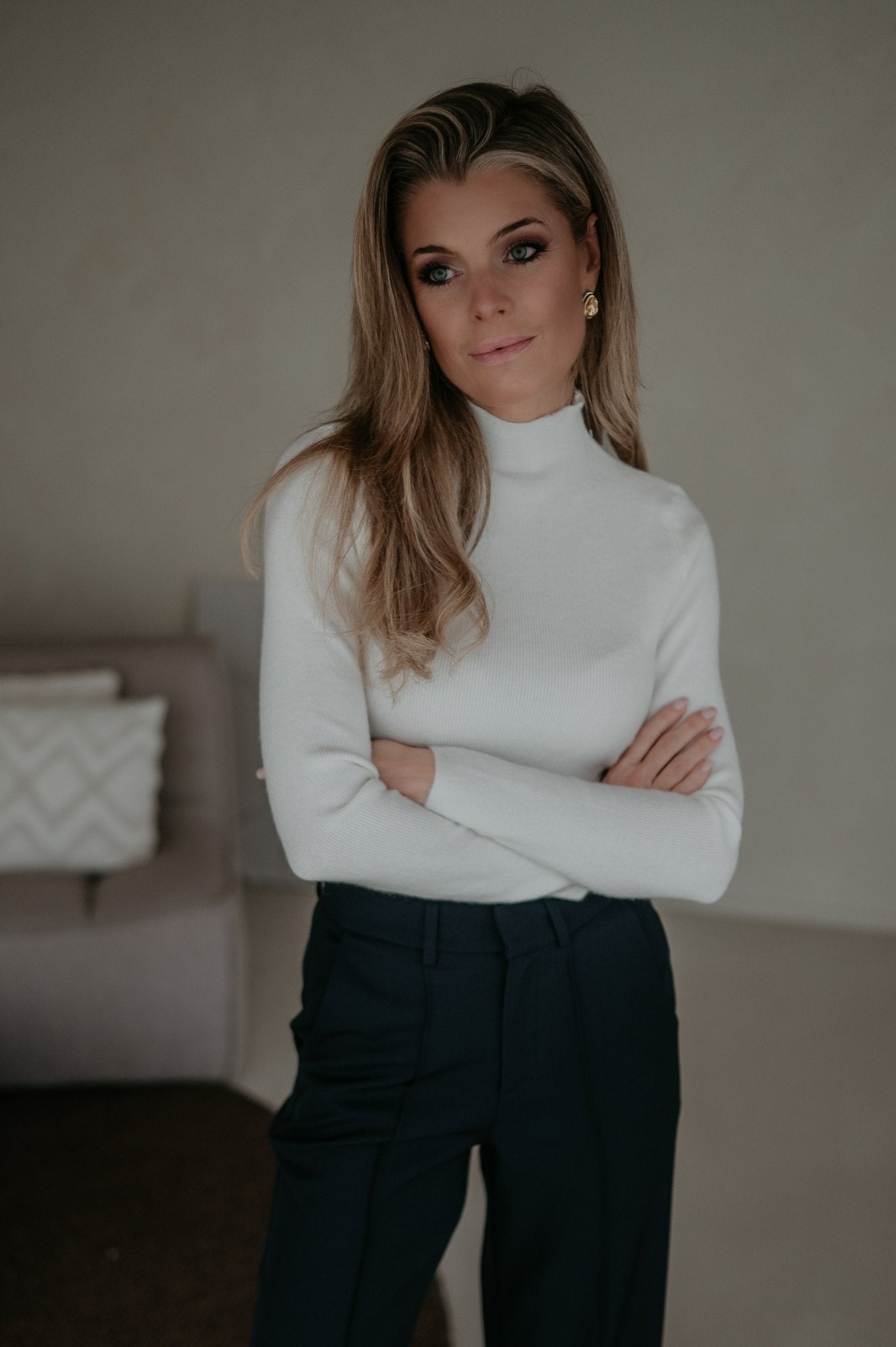 Increspa top I Ecru - Wild Souls by JV® - Knits