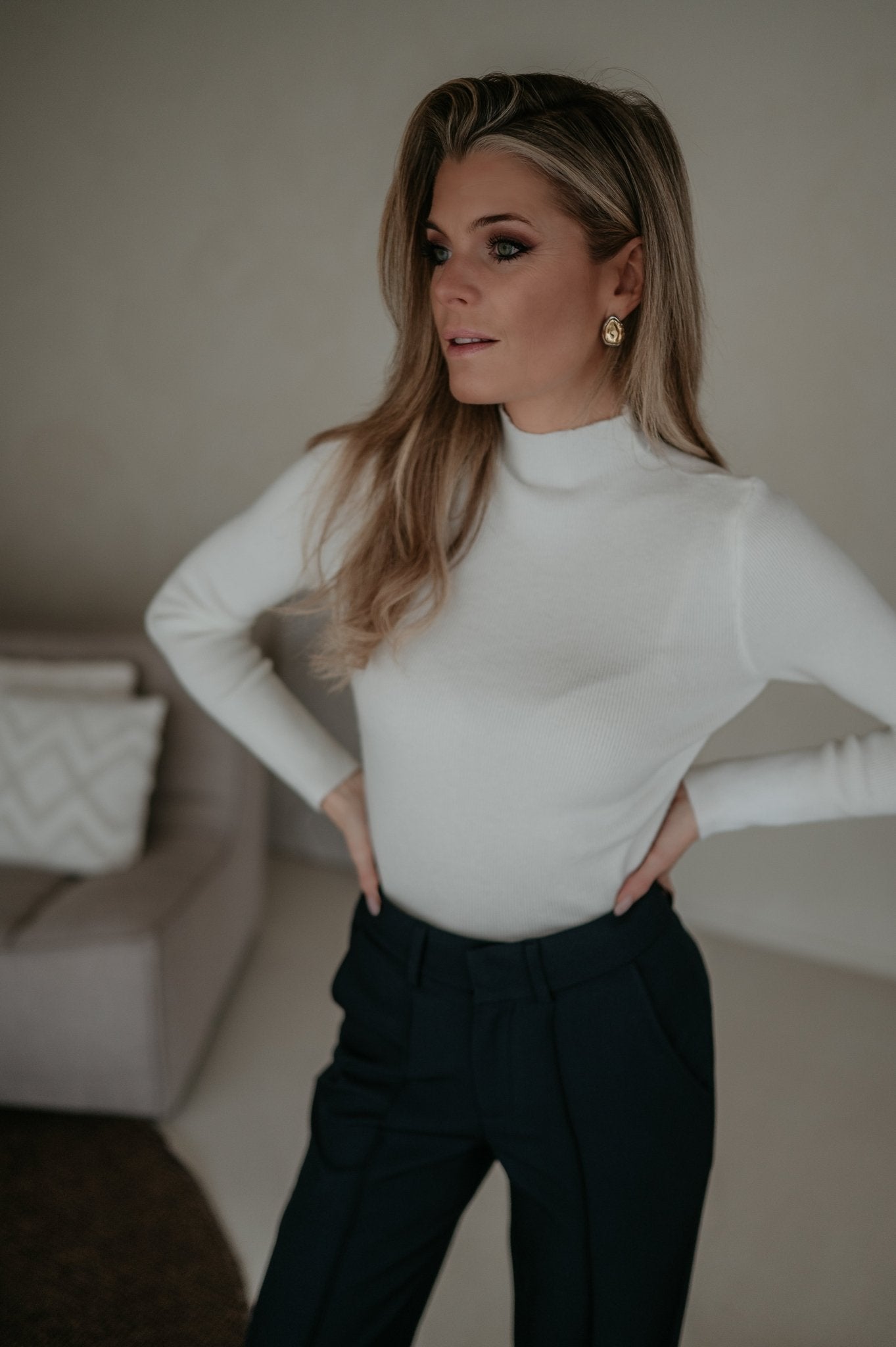 Increspa top I Ecru - Wild Souls by JV® - Knits