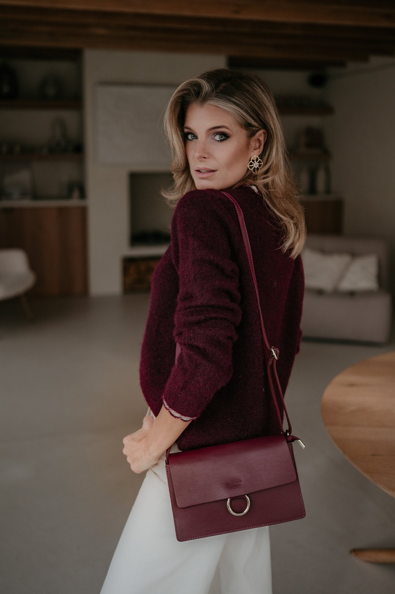 Indizio handbag I Burgundy - Wild Souls by JV® - Handbags