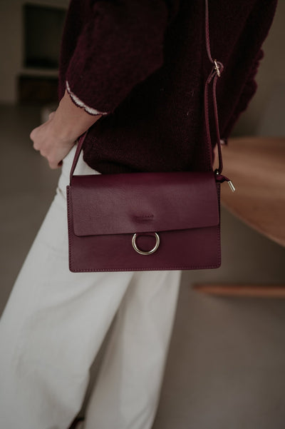 Indizio handbag I Burgundy - Wild Souls by JV® - Handbags