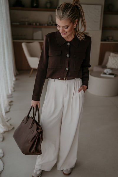 Insomma cardigan I Chocolate Brown - Wild Souls by JV® - Cardigans