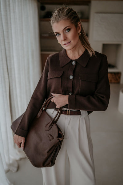 Insomma cardigan I Chocolate Brown - Wild Souls by JV® - Cardigans