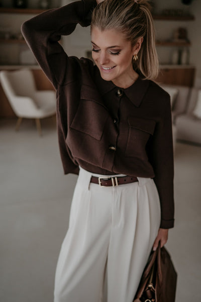 Insomma cardigan I Chocolate Brown - Wild Souls by JV® - Cardigans