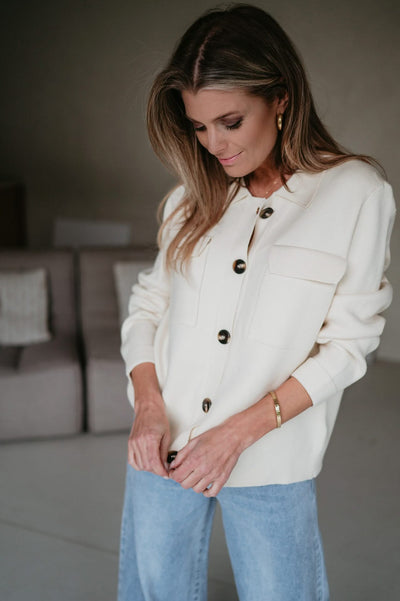 Insomma cardigan I Ecru - Wild Souls by JV® - Cardigans