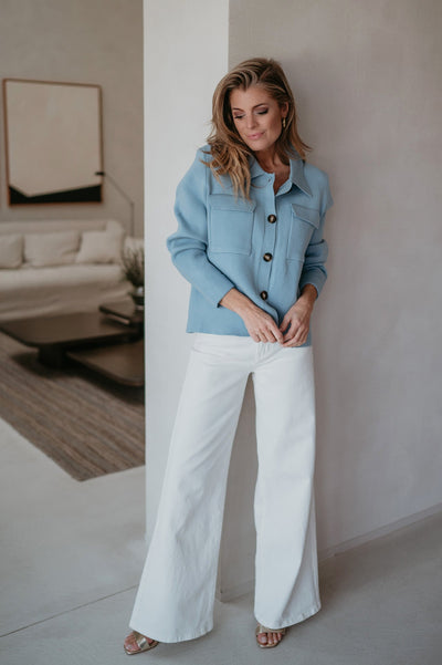 Insomma cardigan I Light Blue - Wild Souls by JV® - Cardigans