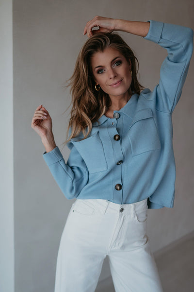 Insomma cardigan I Light Blue - Wild Souls by JV® - Cardigans