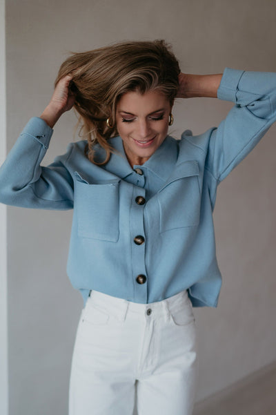Insomma cardigan I Light Blue - Wild Souls by JV® - Cardigans
