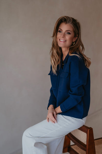Insomma cardigan I Navy Blue - Wild Souls by JV® - Cardigans
