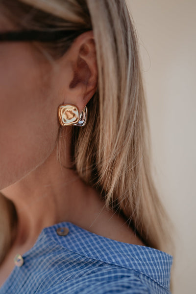 Lama earrings I Gold & Silver - Wild Souls by JV® - Earrings