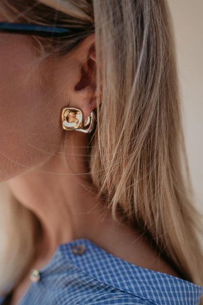 Lama earrings I Gold & Silver - Wild Souls by JV® - Earrings