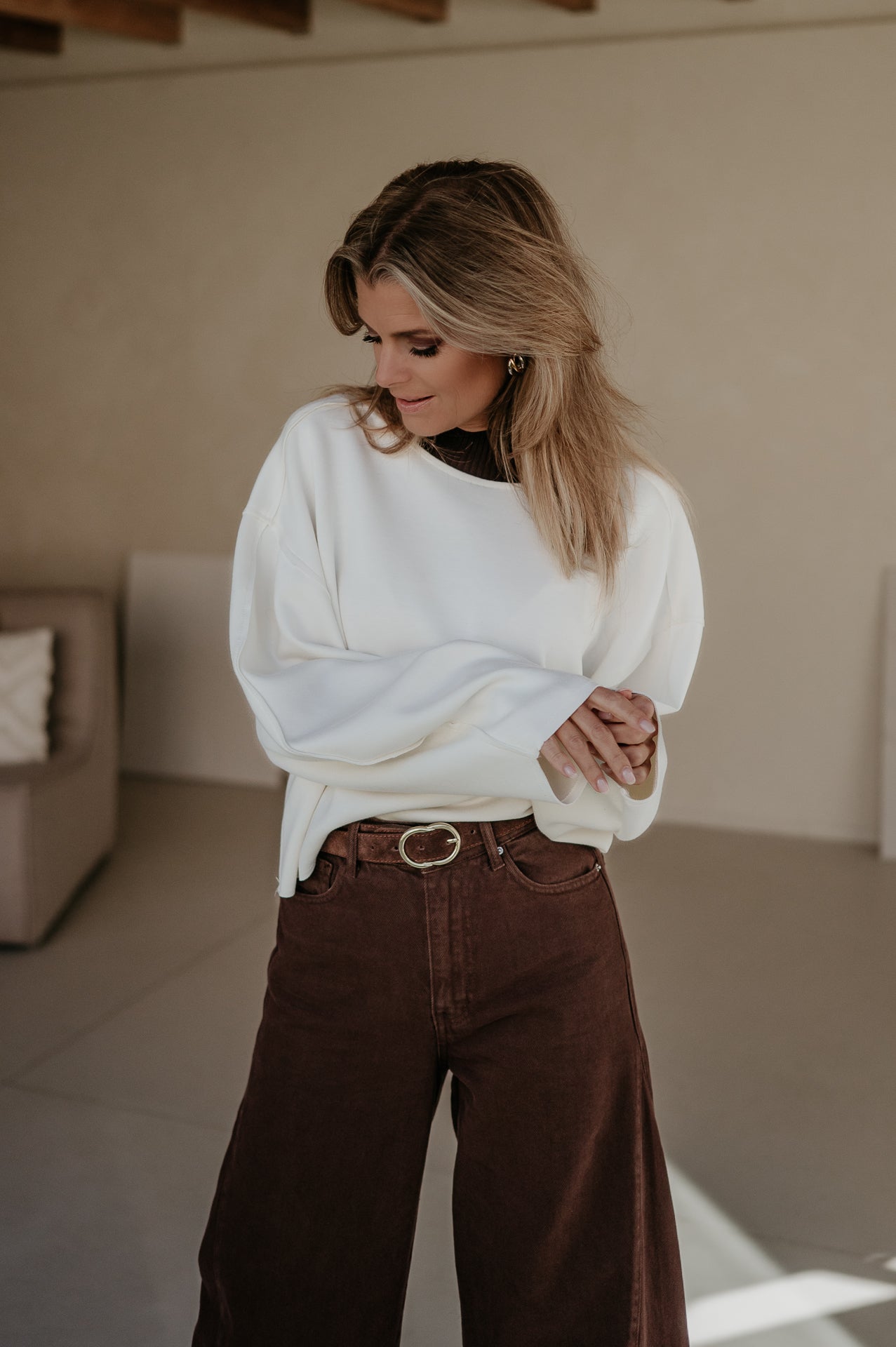 Lastrone sweater I Ecru - Wild Souls by JV® - Sweaters