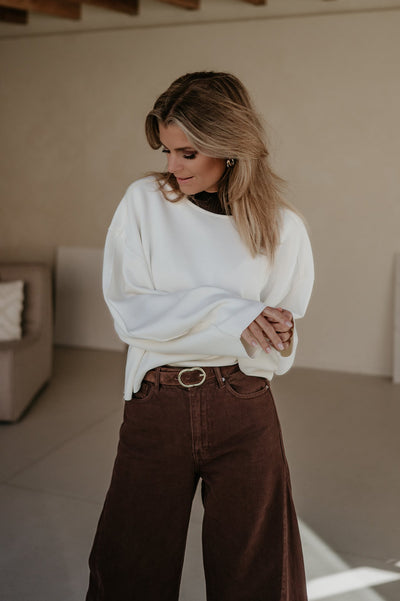 Lastrone sweater I Ecru - Wild Souls by JV® - Sweaters