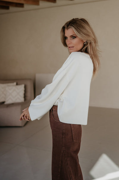 Lastrone sweater I Ecru - Wild Souls by JV® - Sweaters