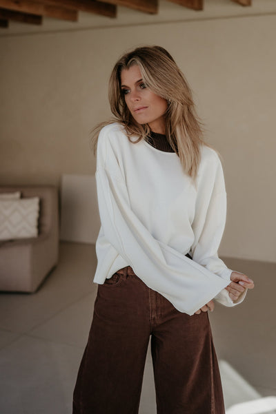Lastrone sweater I Ecru - Wild Souls by JV® - Sweaters