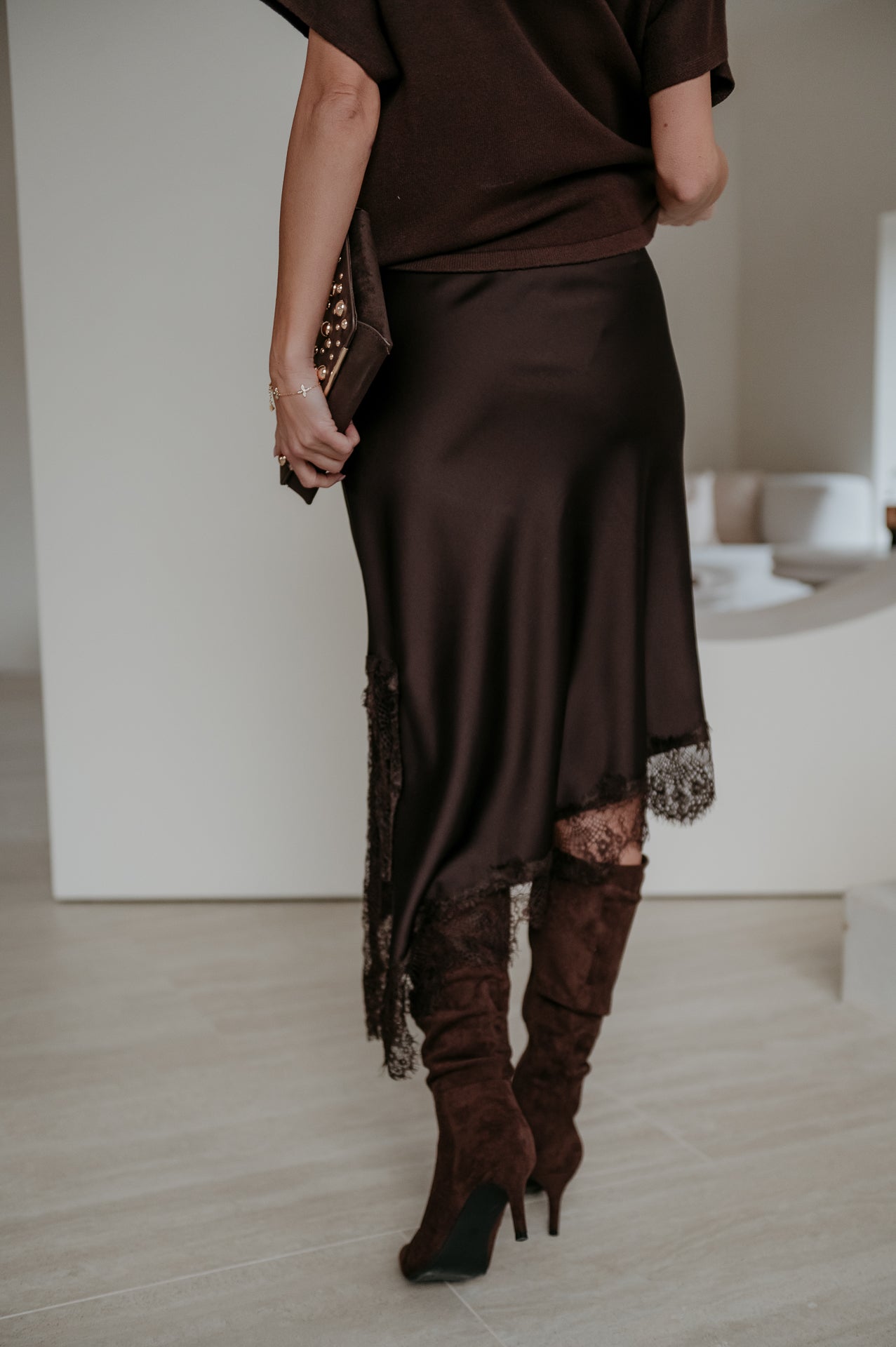 Ledreva skirt I Chocolate Brown - Wild Souls by JV® - Skirts