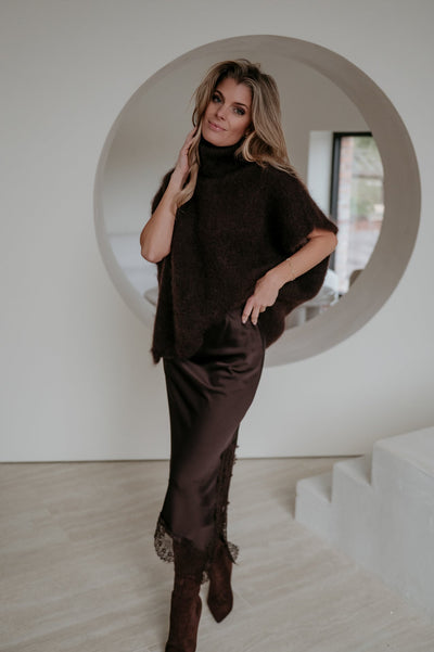 Ledreva skirt I Chocolate Brown - Wild Souls by JV® - Skirts