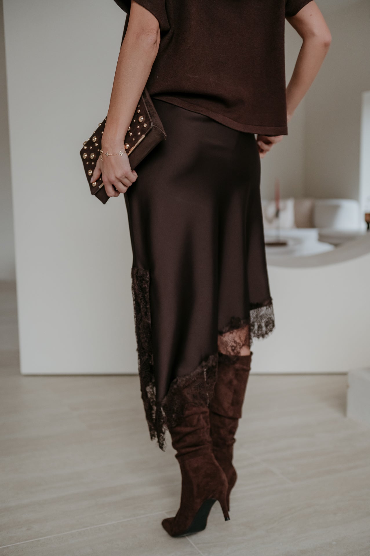 Ledreva skirt I Chocolate Brown - Wild Souls by JV® - Skirts