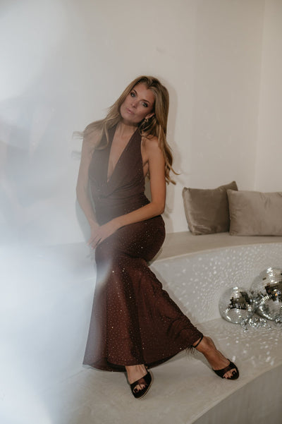 Lenelo dress I Chocolate Brown - Wild Souls by JV® - Dresses