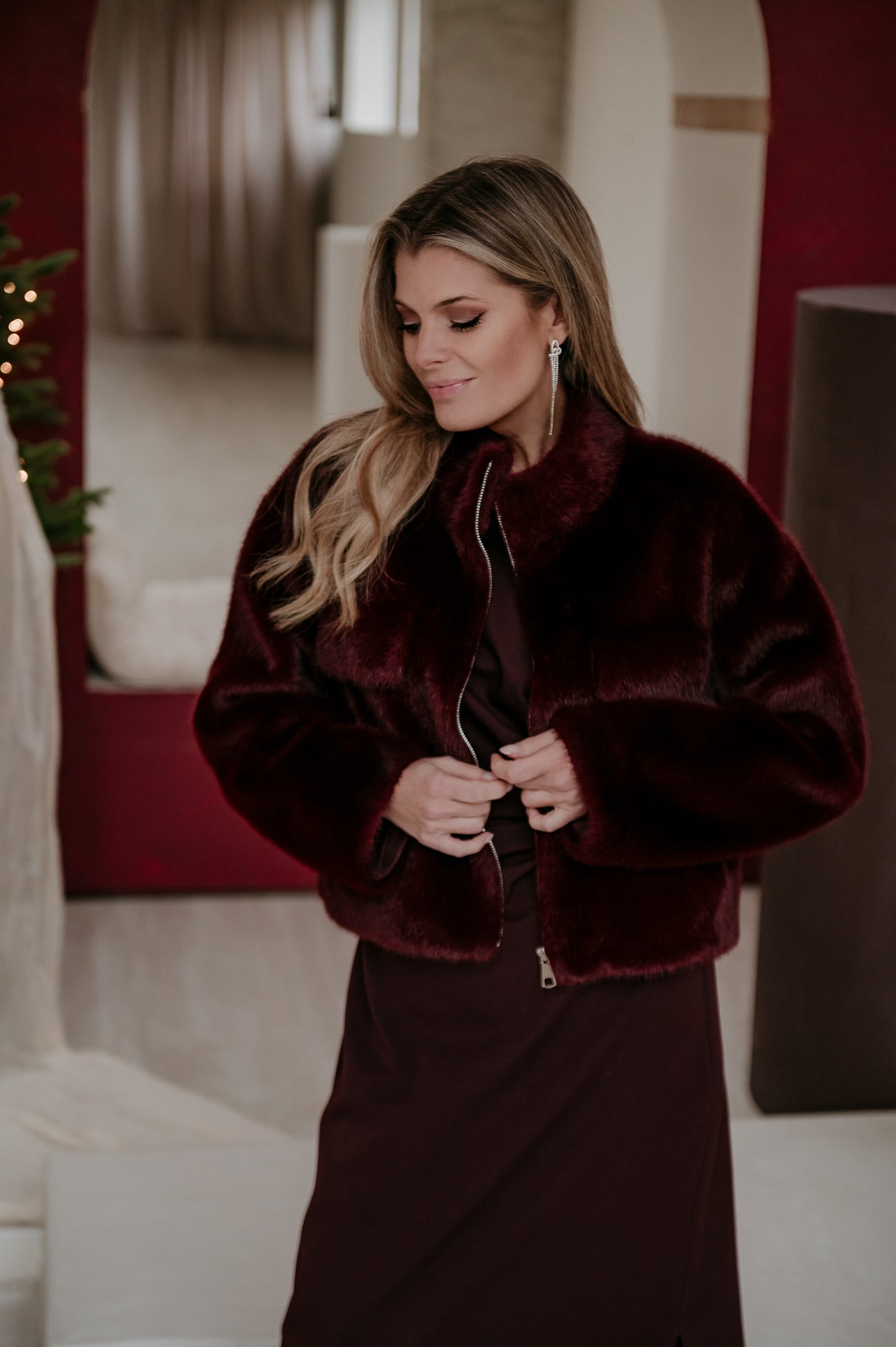 Liante jacket I Bordeaux - Wild Souls by JV® - Jackets