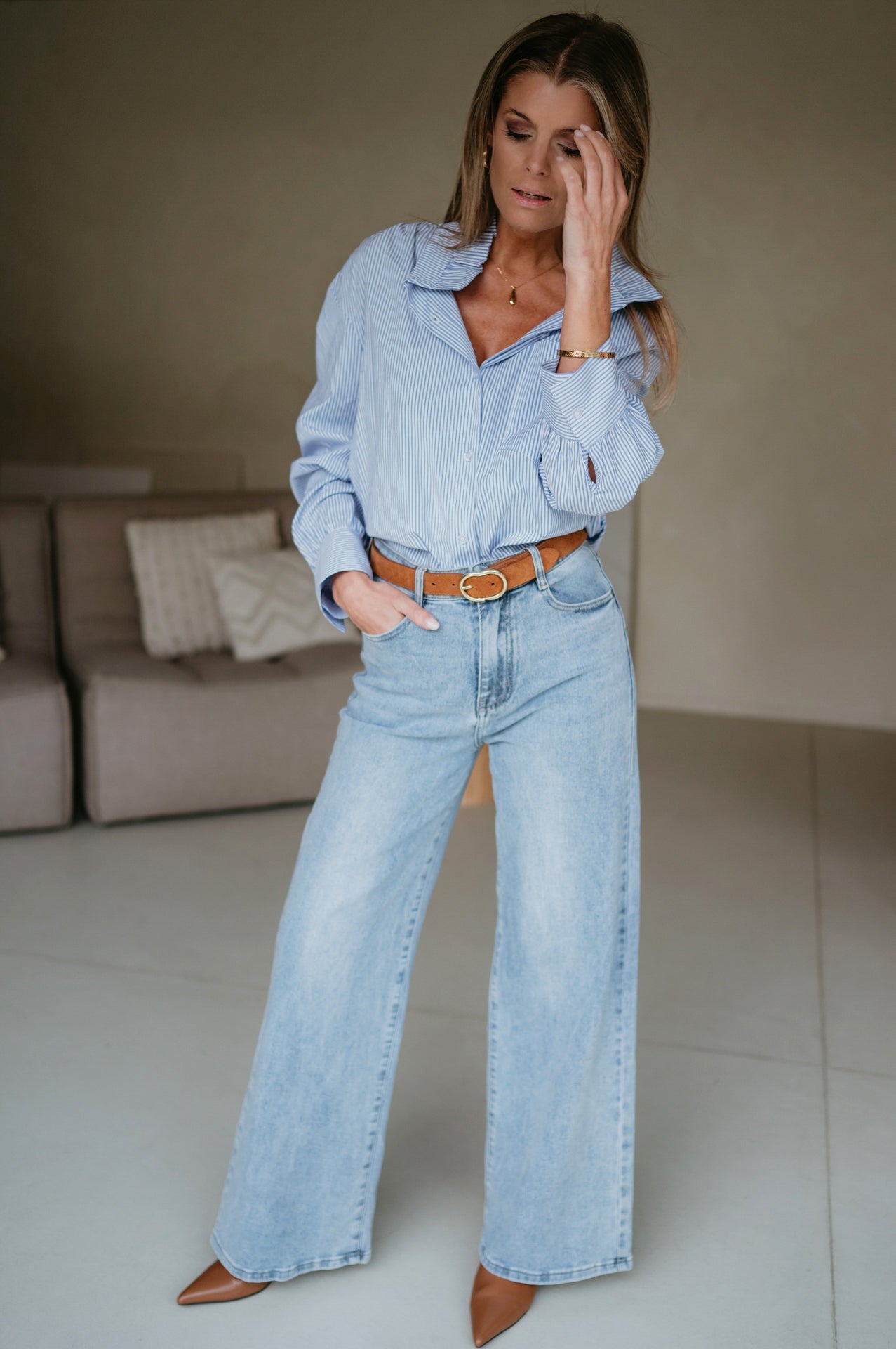 Lido shirt I Striped Blue - Wild Souls by JV® - Shirts