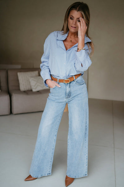 Lido shirt I Striped Blue - Wild Souls by JV® - Shirts