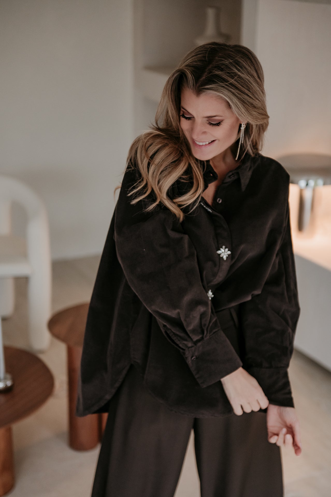 Lieva shirt I Chocolate Brown - Wild Souls by JV® - Shirts