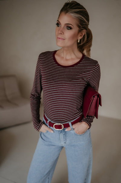 Macido longsleeve I Burgundy - Wild Souls by JV® - Longsleeves