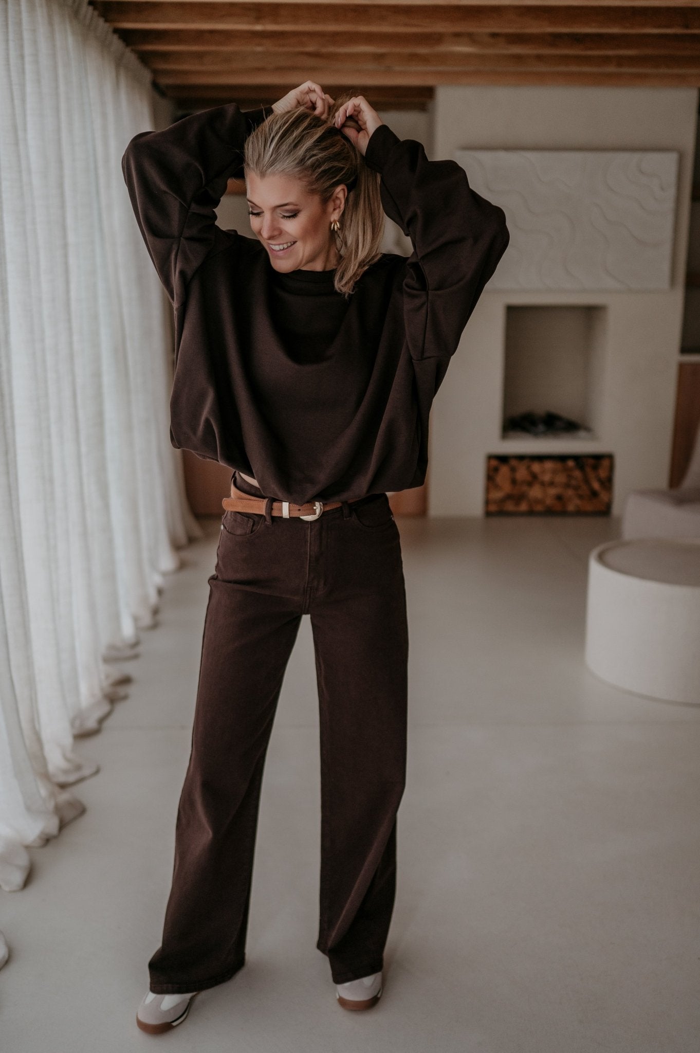 Malinco sweater I Chocolate Brown - Wild Souls by JV® - Sweaters