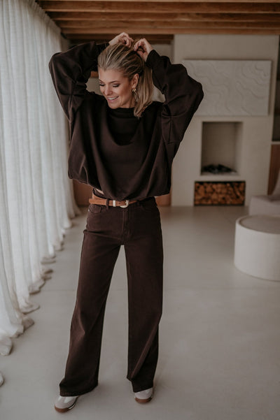 Malinco sweater I Chocolate Brown - Wild Souls by JV® - Sweaters