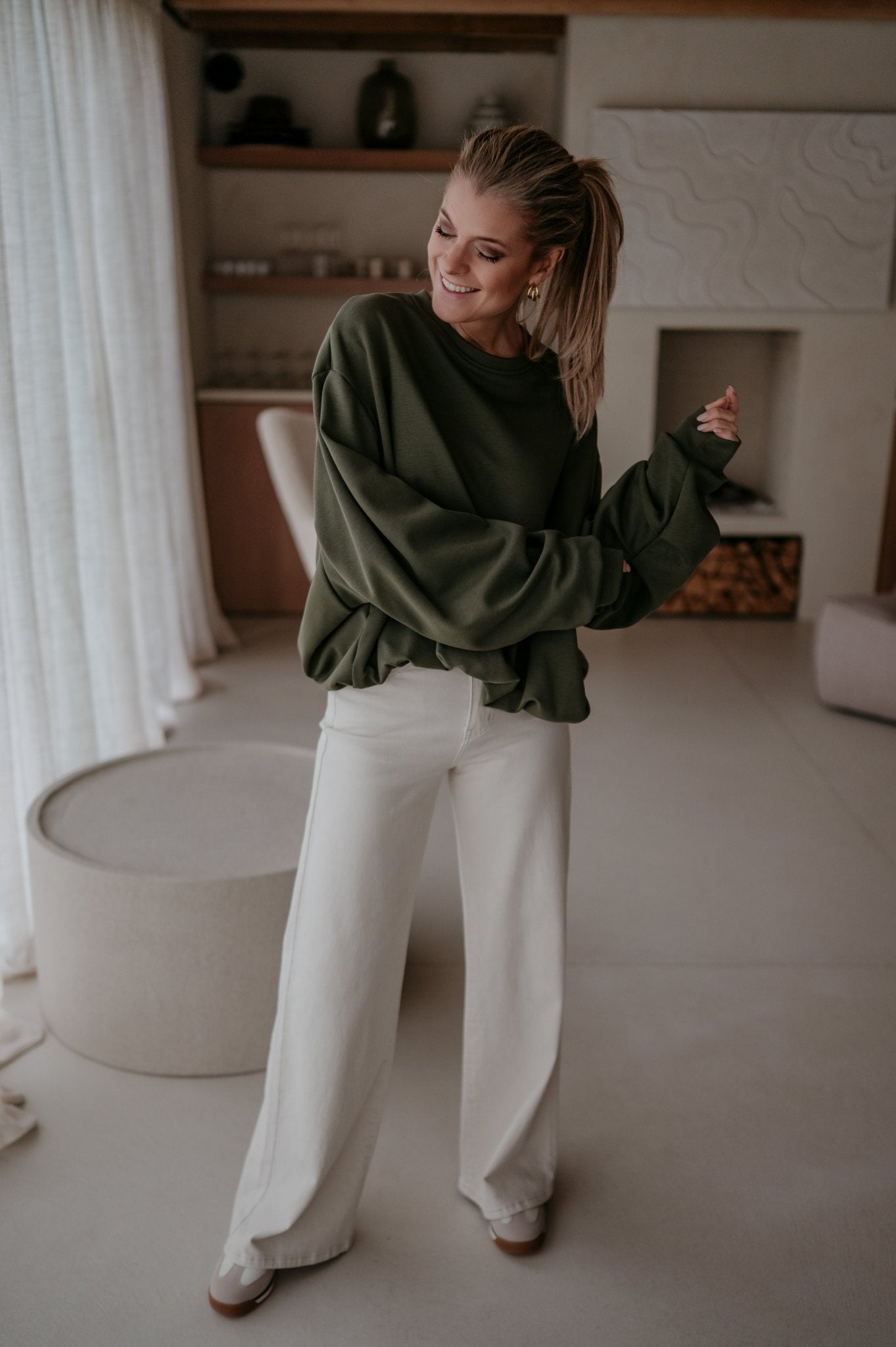 Malinco sweater I Khaki - Wild Souls by JV® - Sweaters