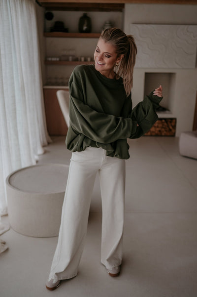 Malinco sweater I Khaki - Wild Souls by JV® - Sweaters