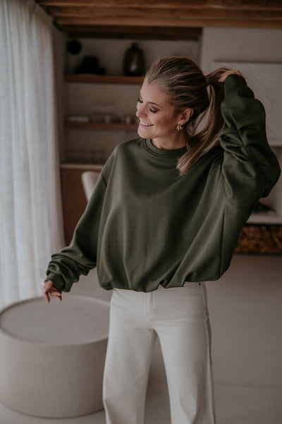 Malinco sweater I Khaki - Wild Souls by JV® - Sweaters